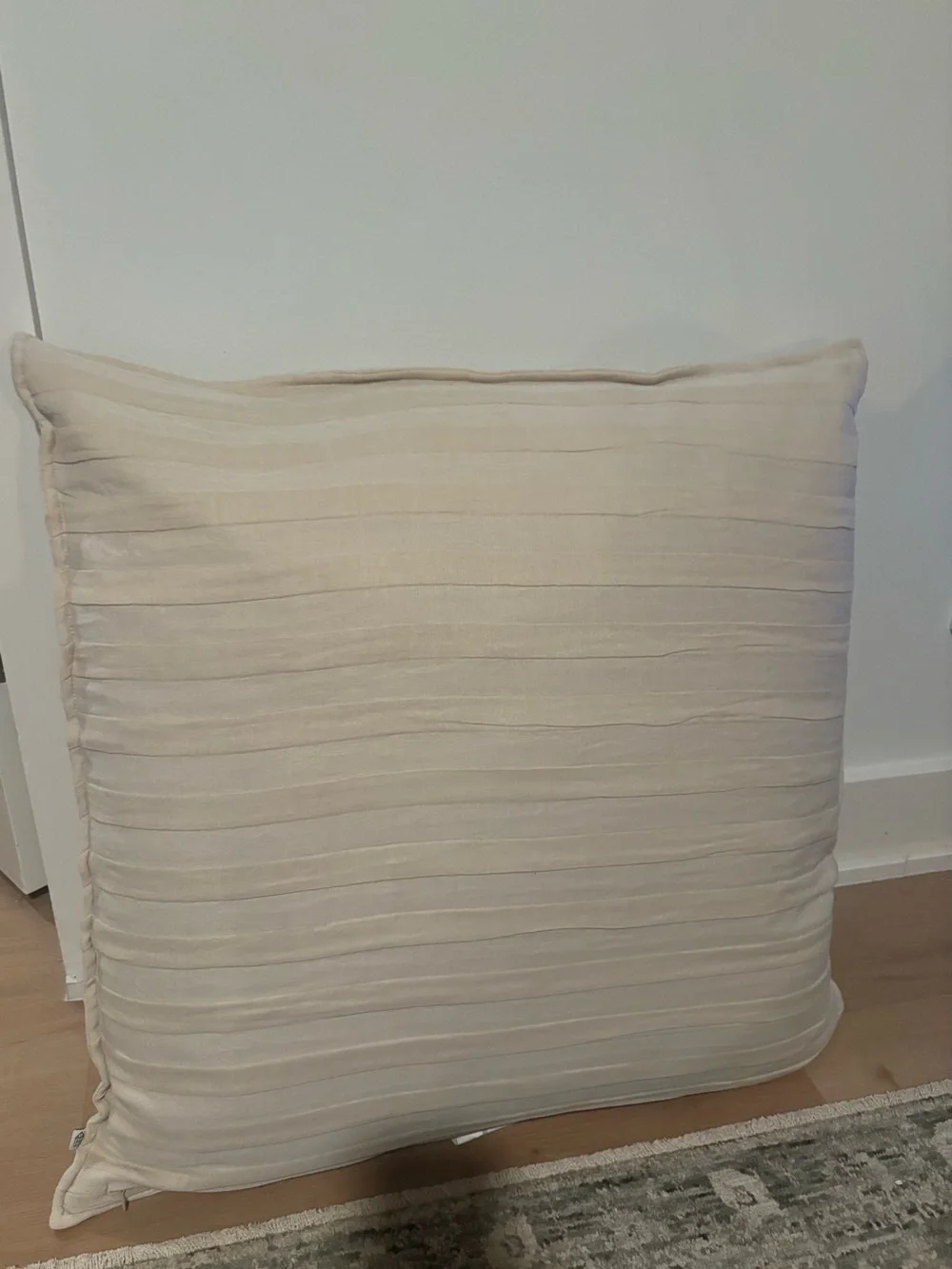 NWT Hearth & Hand Magnolia Stitch Stripe Euro Pillow 26x26